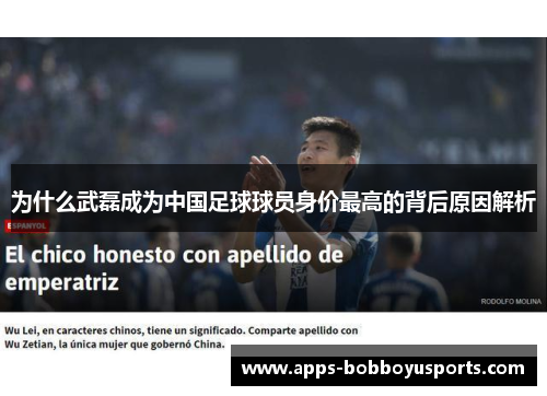 为什么武磊成为中国足球球员身价最高的背后原因解析