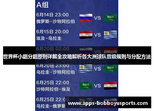 世界杯小组分组原则详解全攻略解析各大洲球队晋级规则与分配方法
